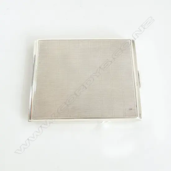 935 EUROPEAN SILVER CIGARETTE CASE machine engraved 122gms.