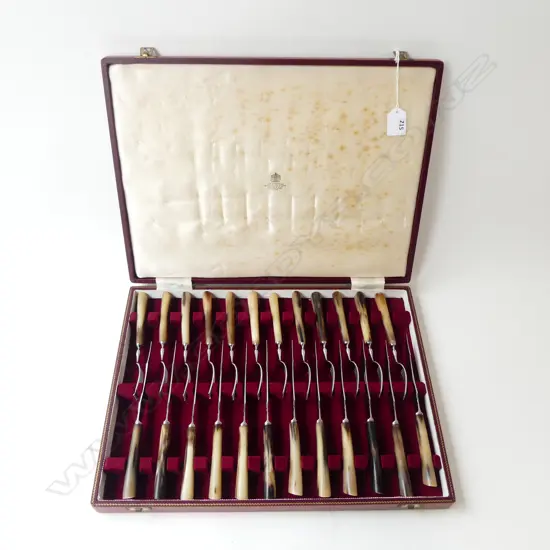 ASPREY 24 PCE STEAK KNIVES SET, CASED