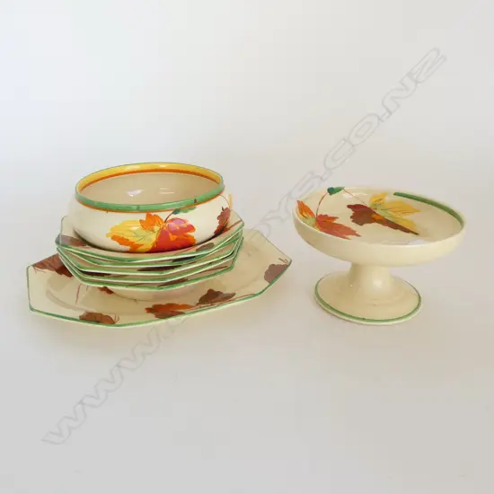 6 OCTAGANAL DISHES SMALL COMPORT DIA 130 & BOWL DIA 130MM