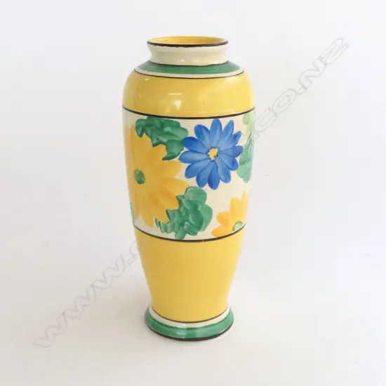 CLARICE CLIFF FLORAL 'SUNGAY' pattern VASE H.150mm