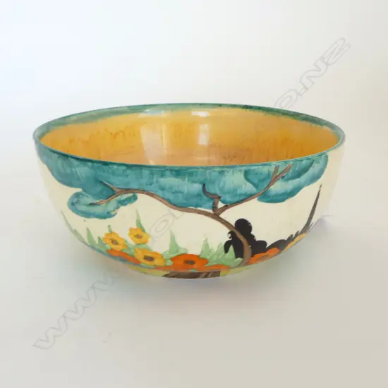 CLARICE CLIFF BIZARRE 'TRALEE' pattern lge BOWL Dia.200mm