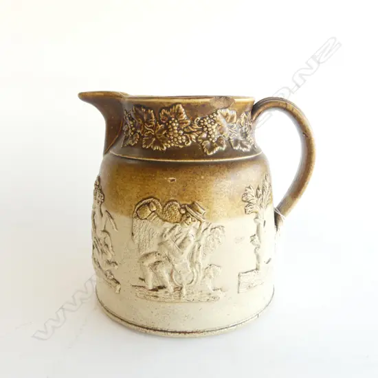 VICT STONEWARE HUNTING JUG REPAIR TO HANDLE H190MM