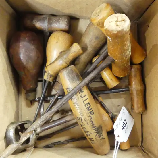   VINTAGE HAND AUGERS