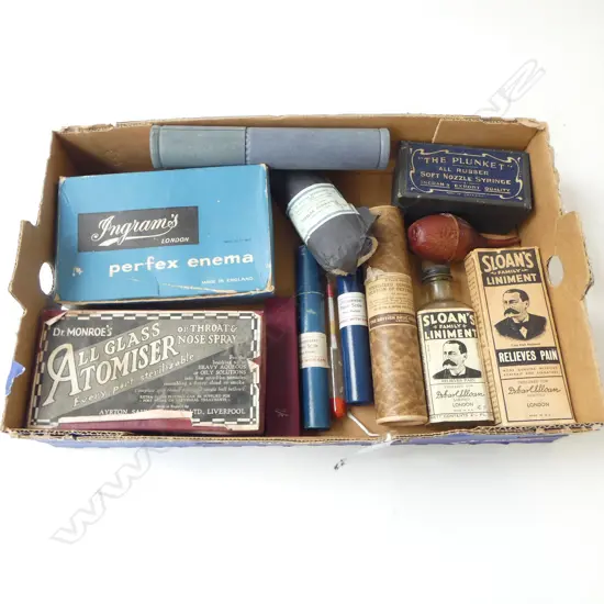 VINTAGE MEDICAL ITEMS, PACKAGING ETC 