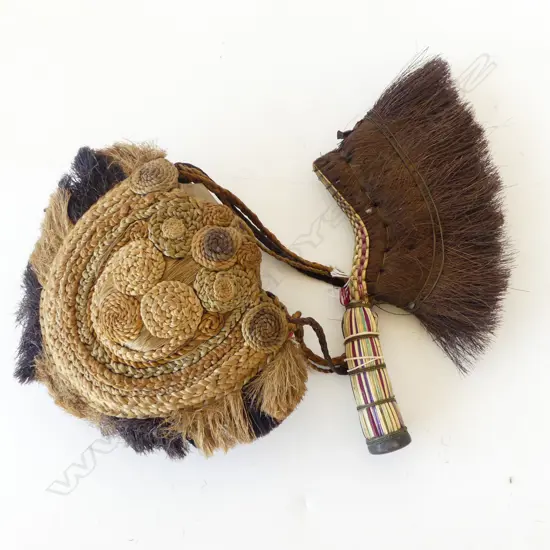 TRIBAL CORD & BRISH BAG + HAND BRUSH