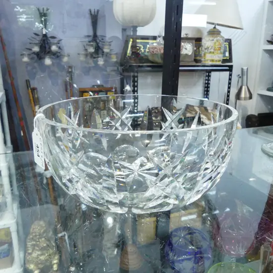 WATERFORD HEAVY CUT CRYSTAL SALAD BOWL IRELAND, D.200MM, H.90MM