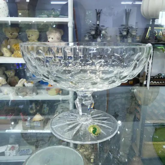 WATERFORD ‘COLLEEN’ CUT CRYSTAL COMPORT IRISH, D.158MM, H.120MM