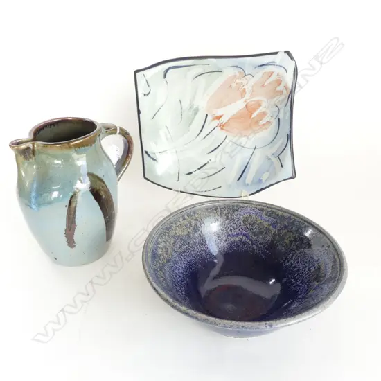 3 PCS NZ STUDIO POTTERY