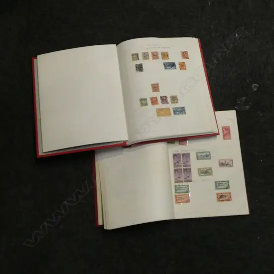 2 RED NZ STAMP ALBUMS