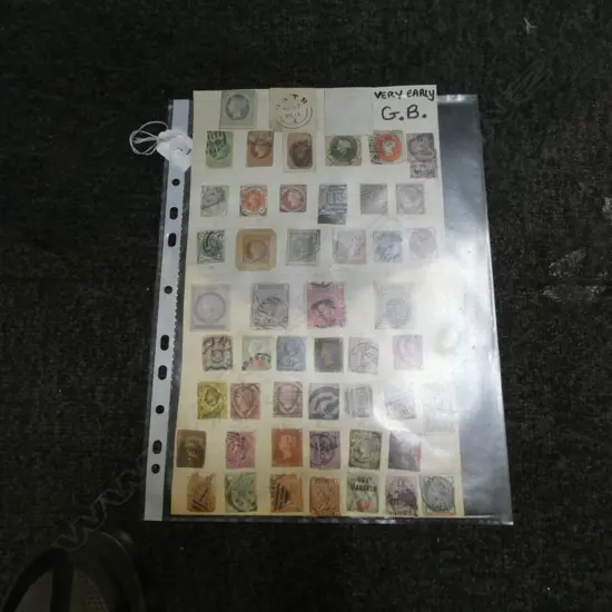 SHEET OF EARLY GREAT BRITON STAMPS