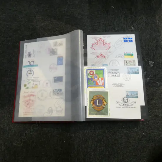 LG STAMP ALBUM; LIONS CLUB FIRST DAY COVERS 1970s-2010 