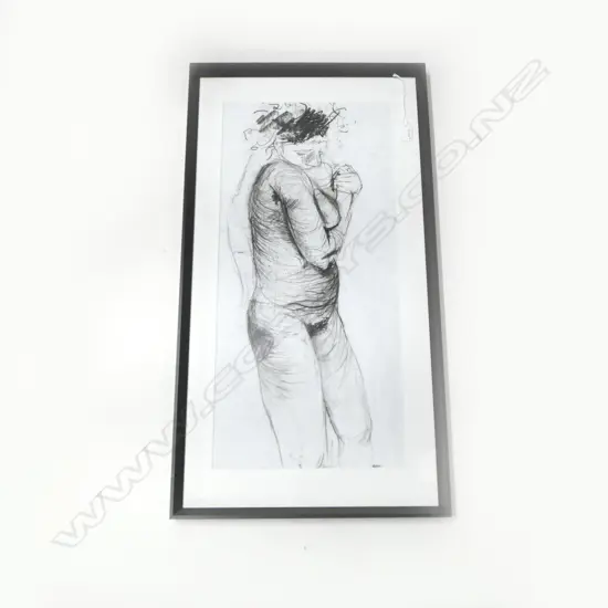 BENJI BRADLEY, NUDE, PENCIL & CHARCOAL DRAWING '07 665x315mm
