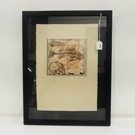 BARRY CLEAVIN 'WITHIN AN ACCEPTABLE MARGIN' A/P ETCHING 1991 375x260mm