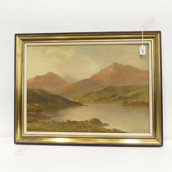 GRAHAM WILLIAMS, LANDSCAPE OIL ON CANVAS, 350x490mm