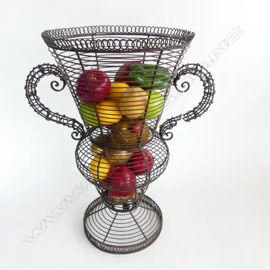 LG WIRE VASE H.590mm + FAUX FRUIT