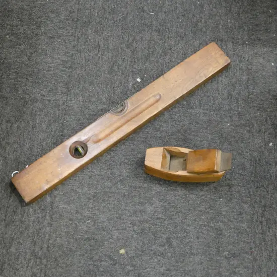 STANLEY WOODEN LEVEL L.660mm + PLANE