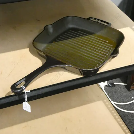 CAST IRON & ENAMEL GRILL