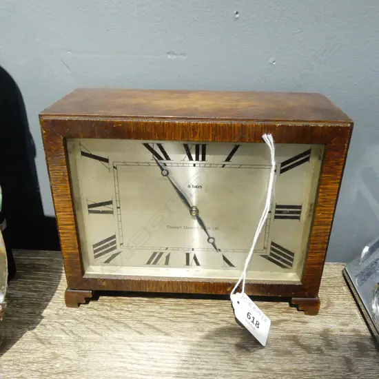 GERMAN H.A.C. 8 DAY CLOCK H.145mm