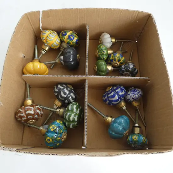 ASST. VINTAGE PORCELAIN & ENAMEL KNOBS