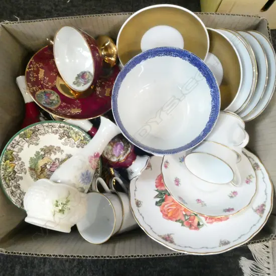 ASST. B/W CHINA, LIMOGES, NORITAKE, SPODE etc