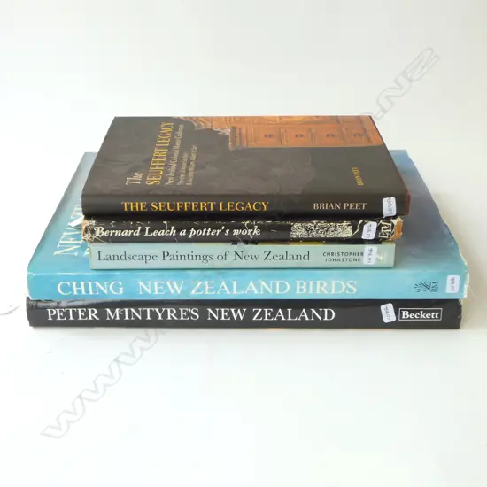 5 REFERENCE BOOKS; LANDSCPAE PAINTINGS, CHING BIRDS, PETER MCINTYRE, etc
