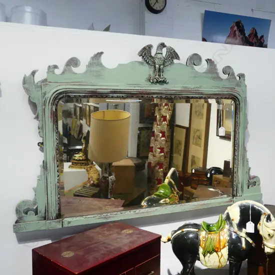 REGENCY CHALK PAINTED MIRROR (faulted) 1080 x 660mm