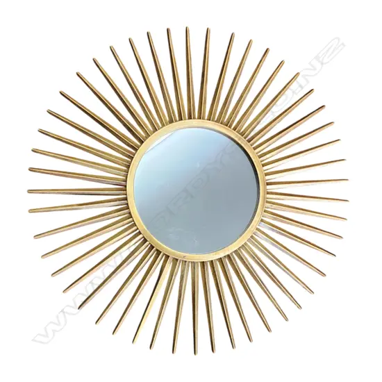 GOLD METAL STAR BURST MIRROR 860mm dia