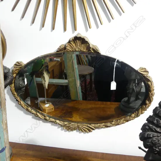 VINTAGE GILT FRAMED MIRROR 700mm