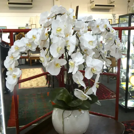 LG FAUX WHITE ORCHID PLANT H.900mm