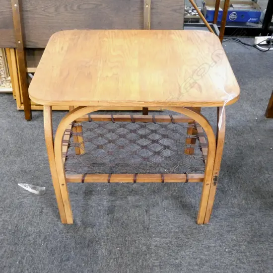 WOODEN SIDE TABLE 560x450x525mm