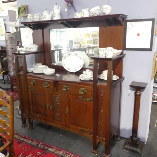 QUALITY ARTS & CRAFTS KAURI MIRRORBACK SIDEBOARD