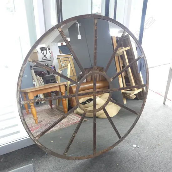 MODERN RUSTIC MIRROR 1390mm dia