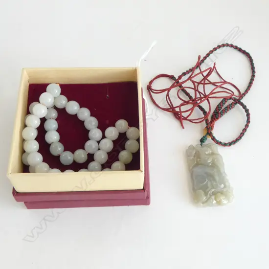 2 JADE NECKLACES