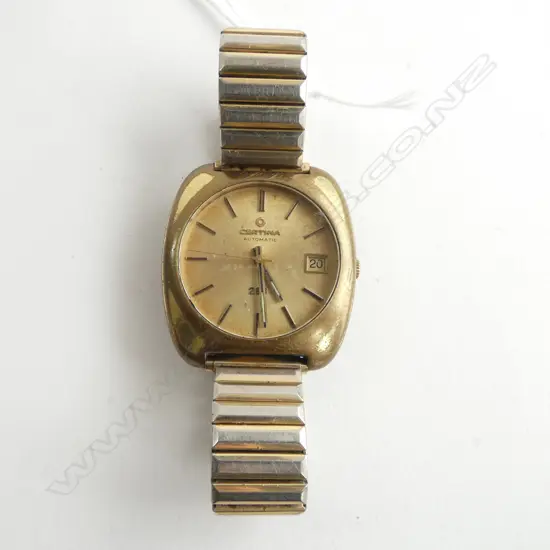 Vintage Certina gold plate gent's wristwatch running