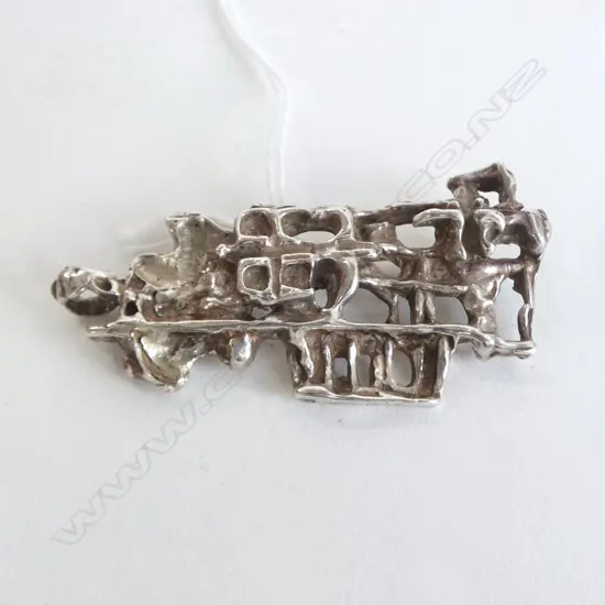STG SILVER 1960's RANDERS DENMARK PENDANT/BROOCH 24.4gms