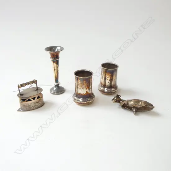 5 PCES SILVER, 92grms