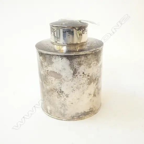S/SILVER TEA CADDY 118G
