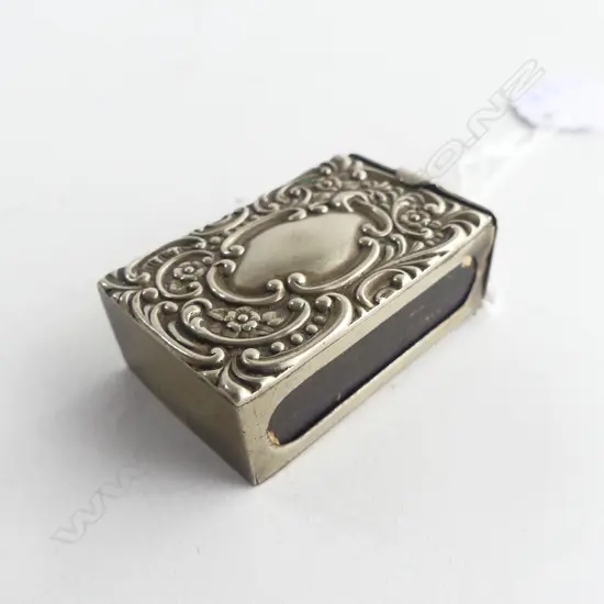 SILVER PLATE early 20thC ADVERTISING VESTA 'RODERICK DHU OLD HIGHLAND WHISKY....' embossed details