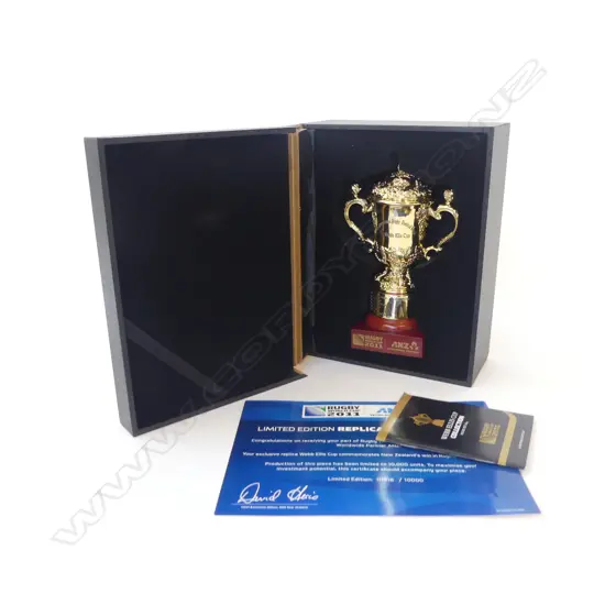 WEBB ELLIS CUP, 2011, BOXED H.170mm