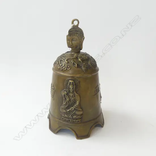ORIENTAL BRASS TEMPLE BELL H.230mm