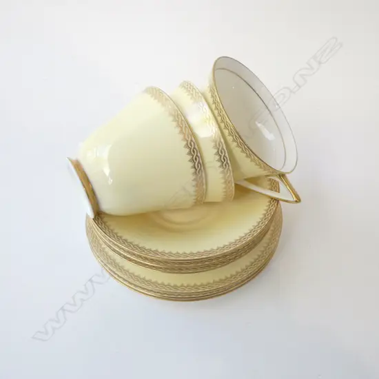 3 RD ART DECO SOFT YELLOW CSP SETS