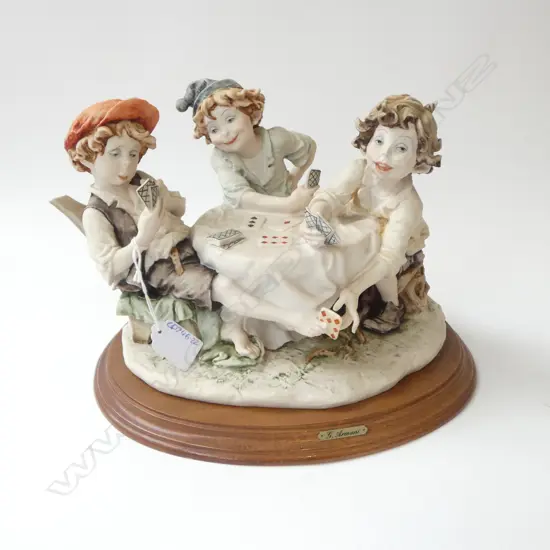 RESIN ITALIAN FIGURE GROUP BY GULLIVER ARMANI H.220 W.300mm