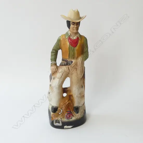 JIM BEAM COWBOY CHINA DECANTER H.400mm 