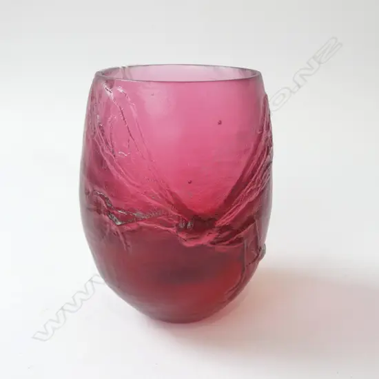 DONNA FEARY PINK CAST GLASS VASE H.105mm