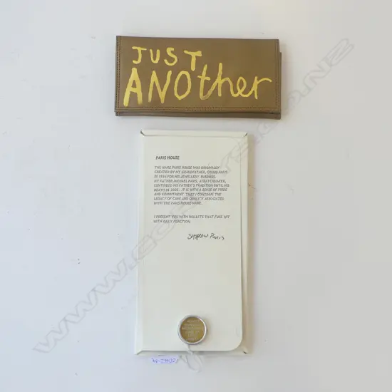 SHARON PARIS 'JUST ANOTHER RICH KID' WALLET IN ORIGINAL PACKAGING