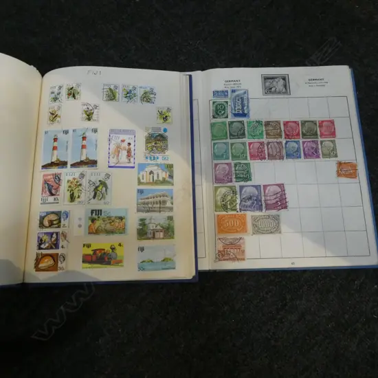 2 VINTAGE WORLD STAMP ALBUMS