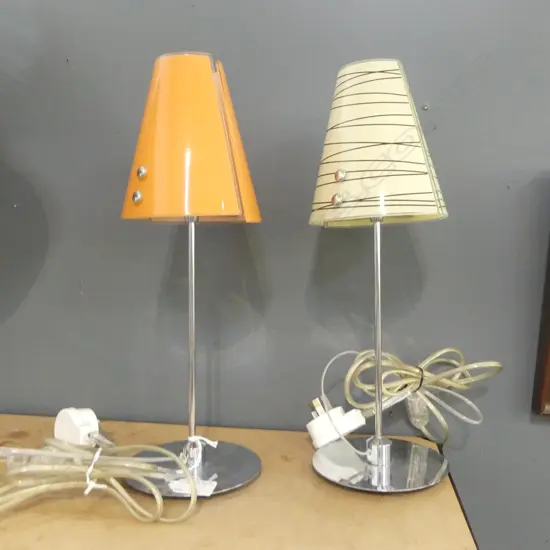 2 MODERN ITALIAN TABLE LAMPS H.350mm