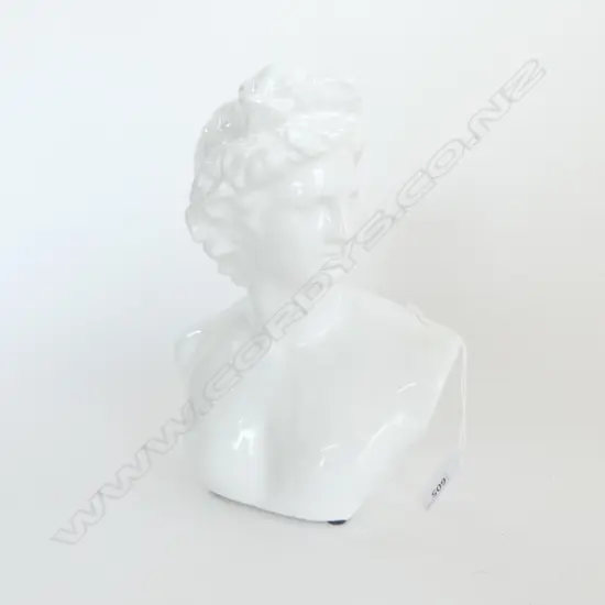 MODERN WHITE CERAMIC BUST H.235mm