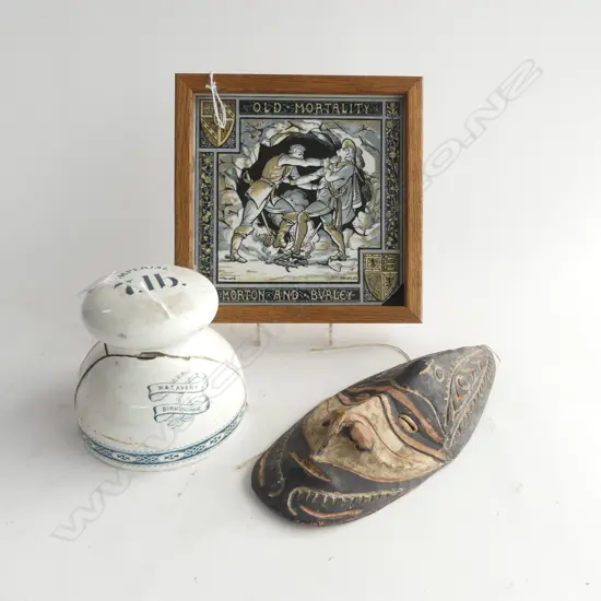 VICT. CHINA 7lb WEIGHT (cracked)/ VICT. TILE (chip)/PNG MASK