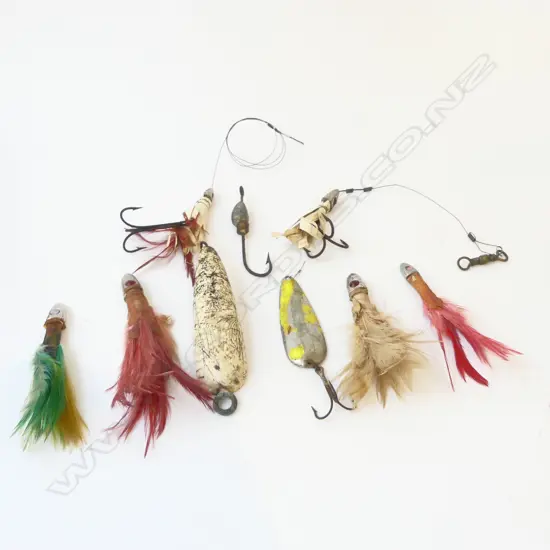 NINE VINTAGE FISHING LURES